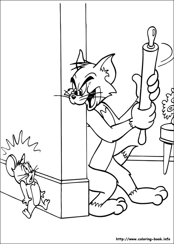 Tom and Jerry coloring picture